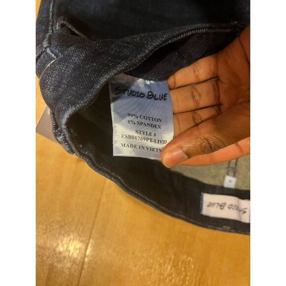 Studio Blue NWT Livid Wash Boot Cut Flare Denim Jean Boho Western Retro 70s Chic - Picture 10 of 10